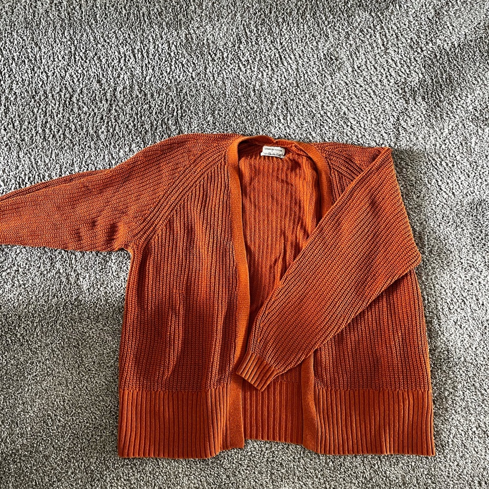 Urban Outfitters Vibrant Orange Cardigan